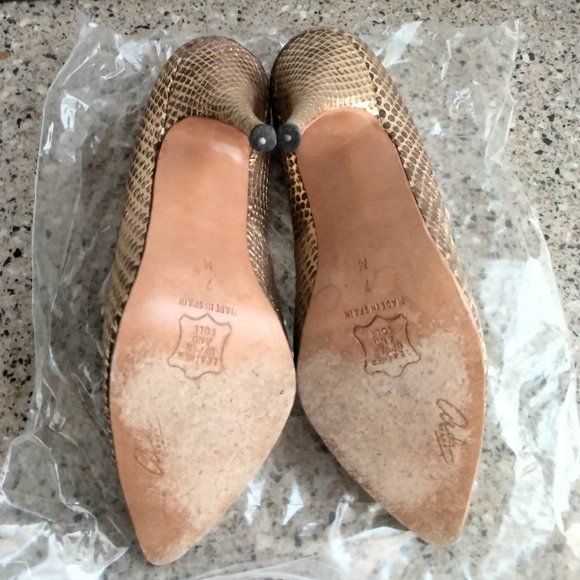 Vintage 1980's Genuine Snakeskin Pump Heel - Picture 6 of 8